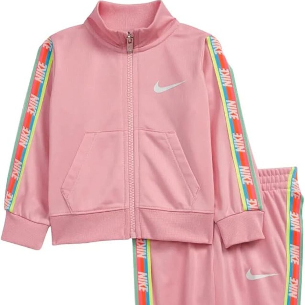 🌈💖 Nike 2-Piece 3T Tracksuit – Rainbow Stripes! 💖🌈